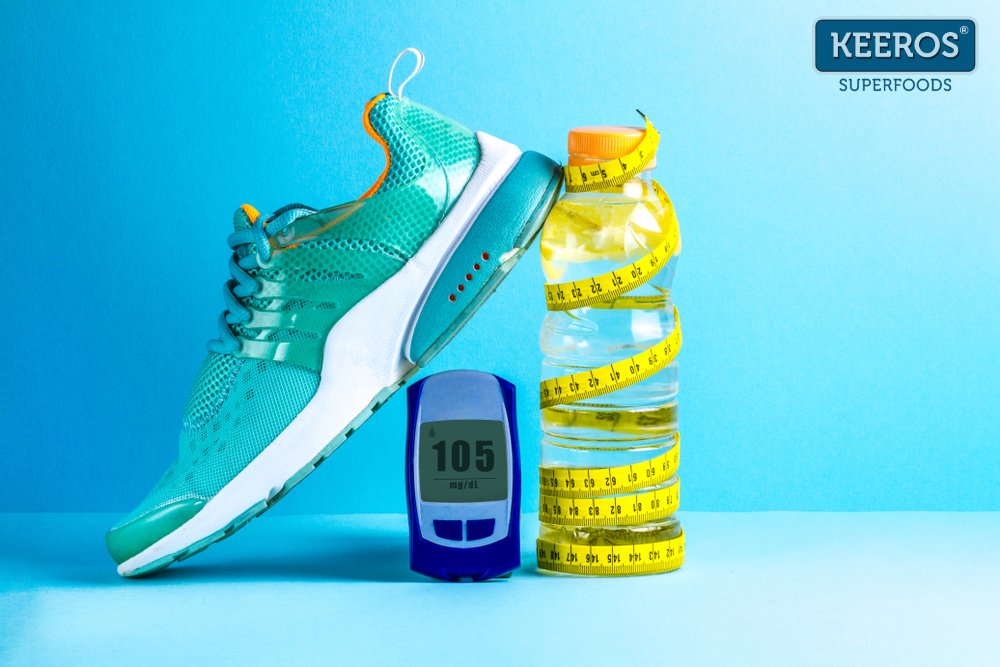 A Tape Measure and a Water Bottle Stock Photo - Image of lifestyle