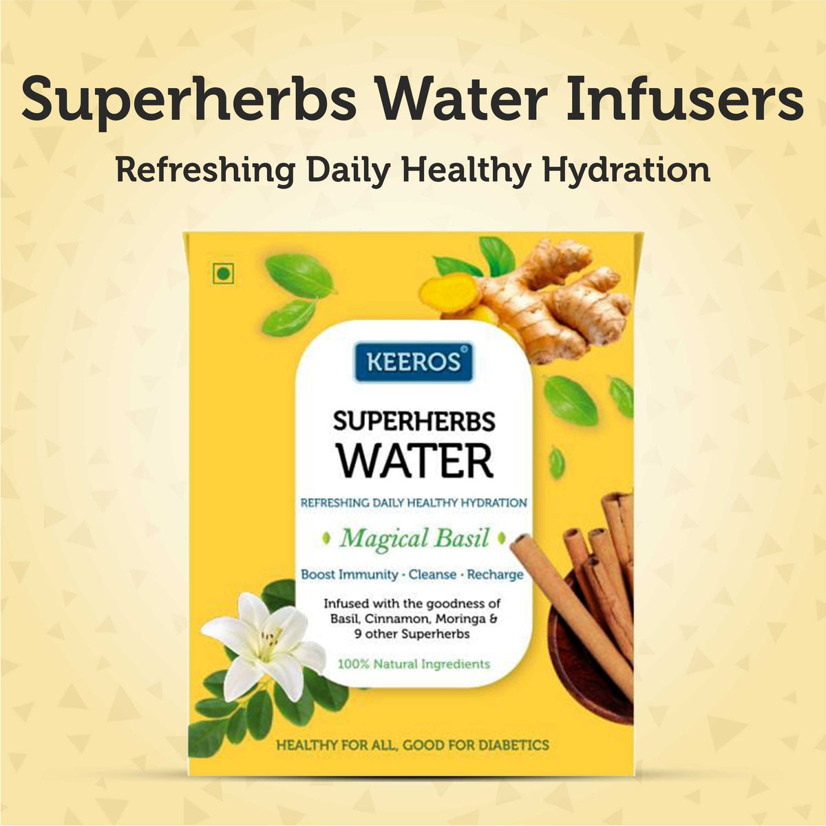 Keeros Superherbs Water Infusers Detox Water for Daily Healthy