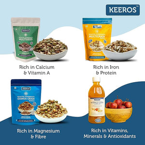 
                  
                    Load image into Gallery viewer, Keeros Healthy Holi Gift Hamper with Card : Combo of Sweet &amp;amp; Salted, Tasty &amp;amp; Nutritious Snacks &amp;amp; Health Drink in a Premium Gift Box | Combo of 3 Supersnacks &amp;amp; Apple Cider Vinegar
                  
                