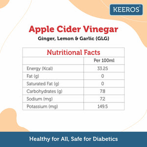 
                  
                    Load image into Gallery viewer, Keeros Apple Cider Vinegar for Diabetics &amp;amp; Weight Watchers | Infused with Ginger, Lemon &amp;amp; Garlic | 100% Natural, Pure, Raw, Unfiltered with Mother Vinegar | No Added Sugar
                  
                