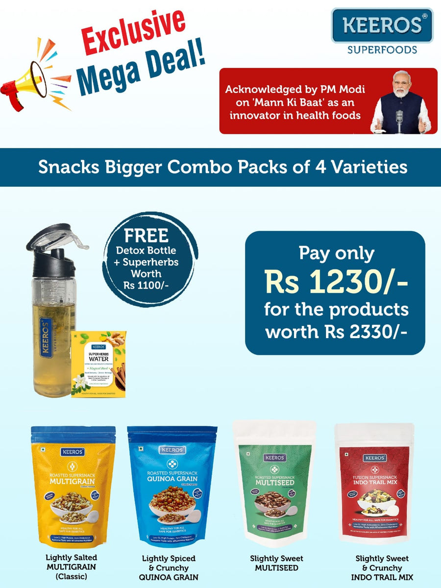 Exclusive 50% Mega Deal on Keeros Healthy & Diabetic Friendly Supersna ...