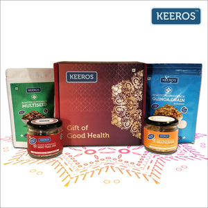 
                  
                    Load image into Gallery viewer, Keeros Healthy Snacks Gift for Birthday/Anniversary/Get Well Soon with Wishes Card | Combo of Sweet &amp;amp; Salted, Tasty &amp;amp; Nutritious Roasted Super Snacks in Beautiful Premium Gift Pack | Combo of 4 Healthy Super Snacks
                  
                