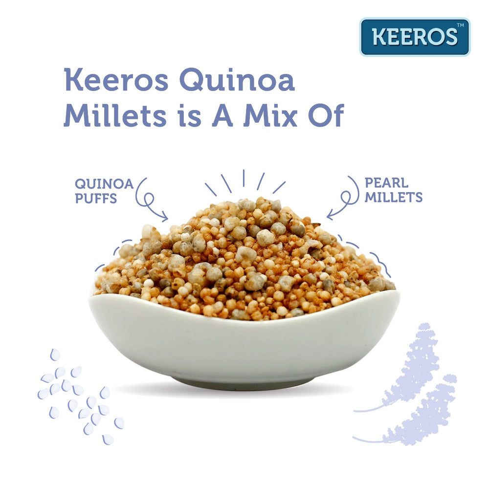 
                  
                    Load image into Gallery viewer, Keeros-Quinoa-Millets-Ingredients
                  
                